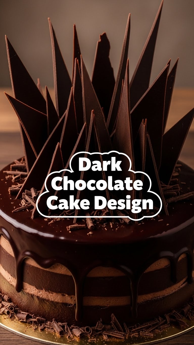 Dark Chocolate Cake Design