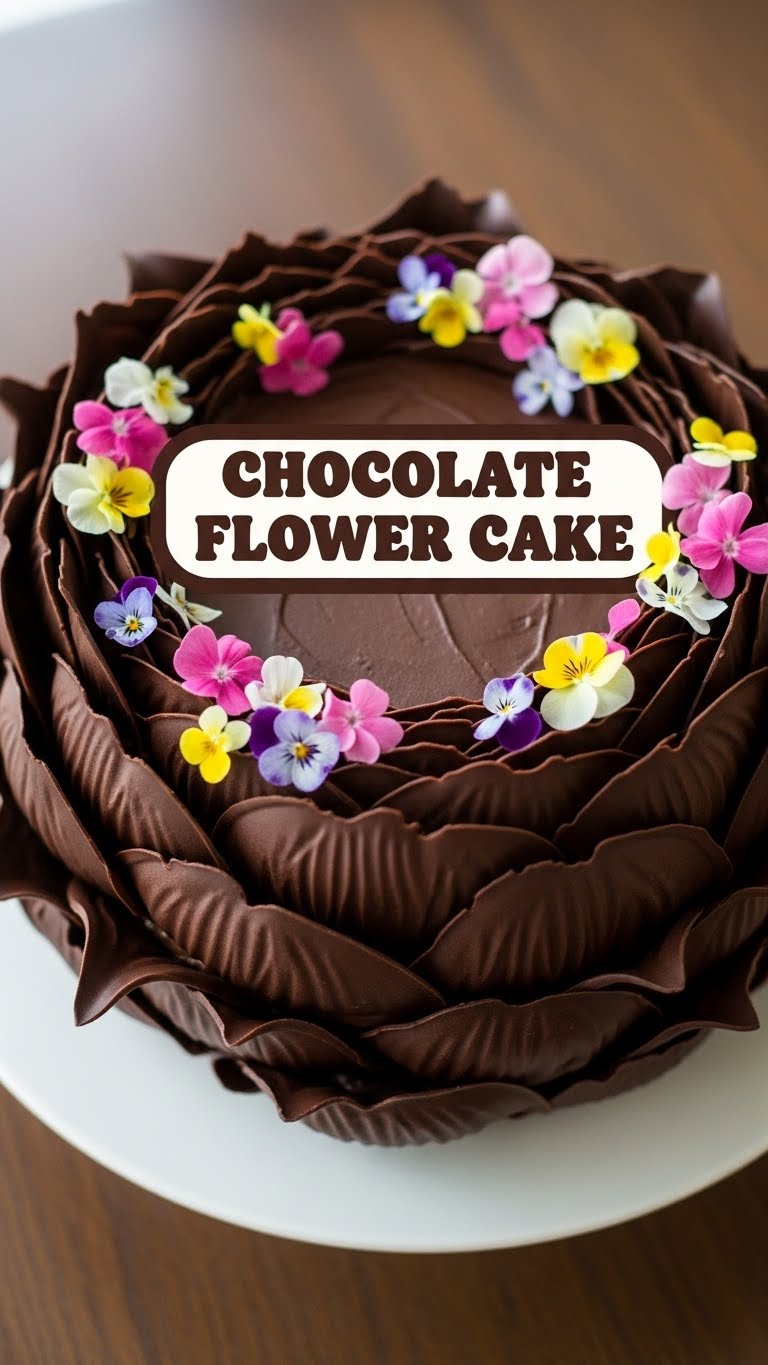 Chocolate Flower Cake