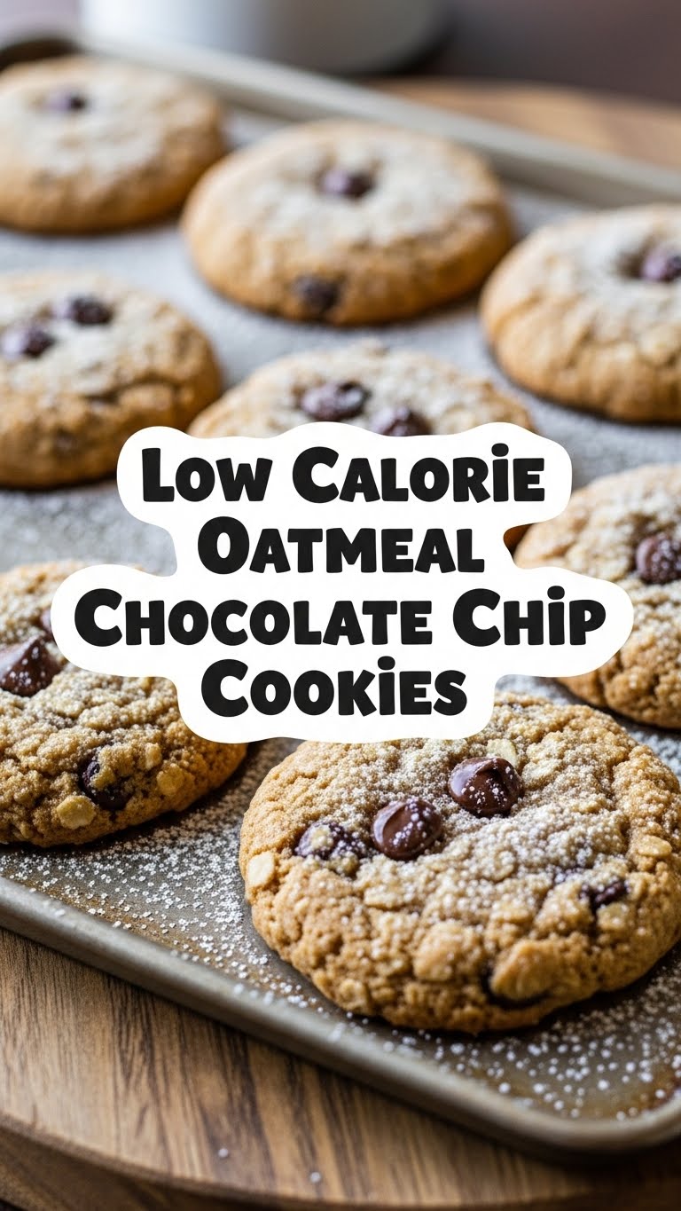 Low Calorie Oatmeal Chocolate Chip Cookies