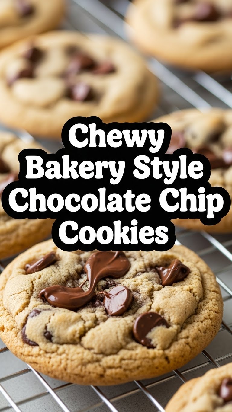 Chewy Bakery Style Chocolate Chip Cookies
