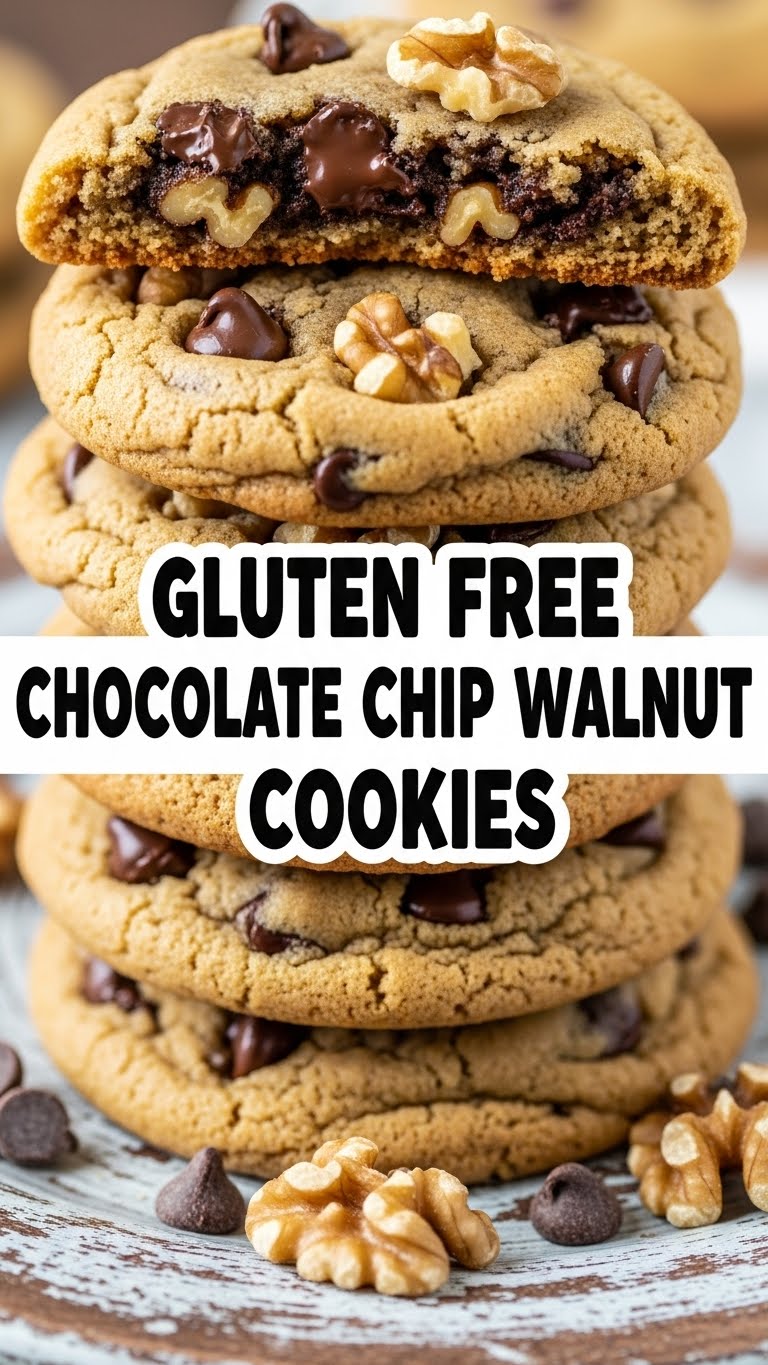 Gluten Free Chocolate Chip Walnut Cookies