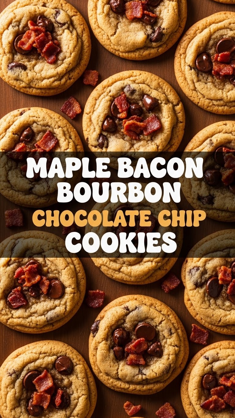 Maple Bacon Bourbon Chocolate Chip Cookies