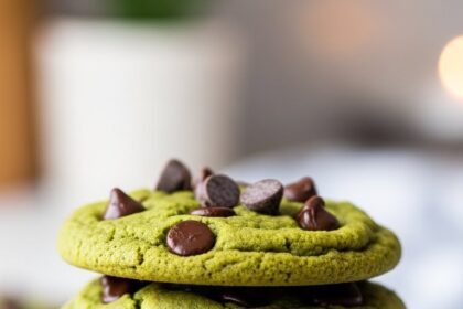 Green Tea Chocolate Chip Cookies