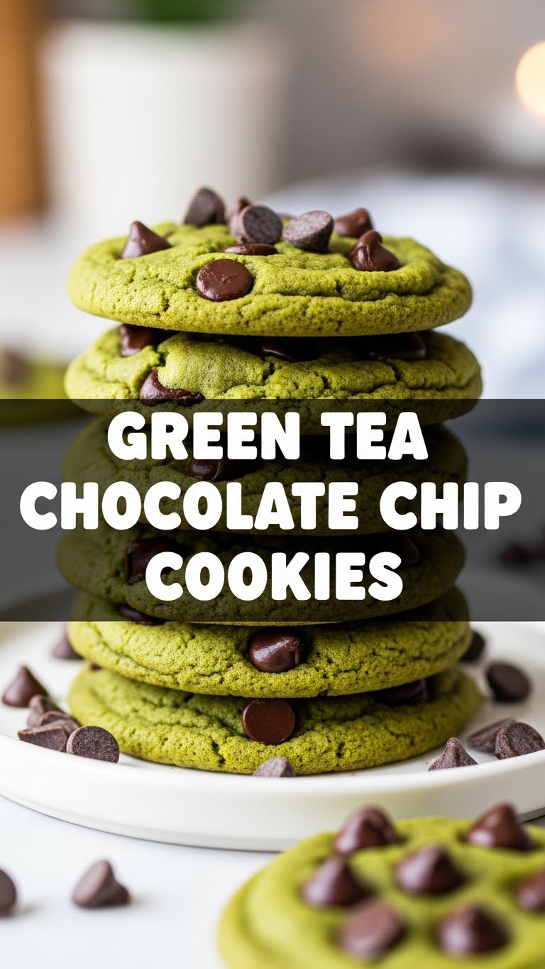Green Tea Chocolate Chip Cookies