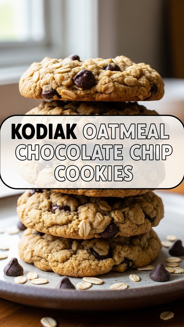 Kodiak Oatmeal Chocolate Chip Cookies