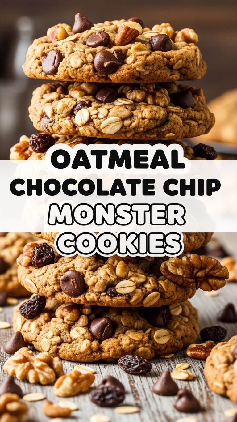 Oatmeal Chocolate Chip Monster Cookies