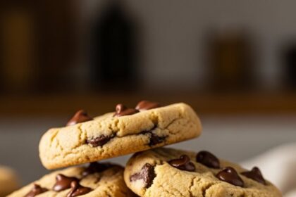 Flourless Almond Butter Chocolate Chip Cookies