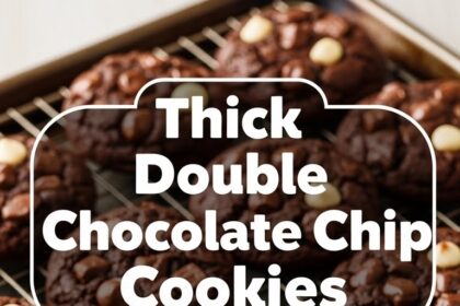 Thick Double Chocolate Chip Cookies