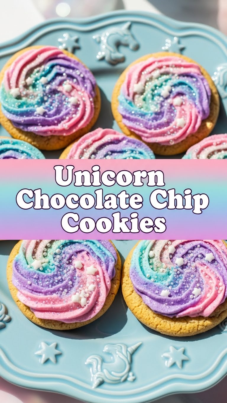 Unicorn Chocolate Chip Cookies
