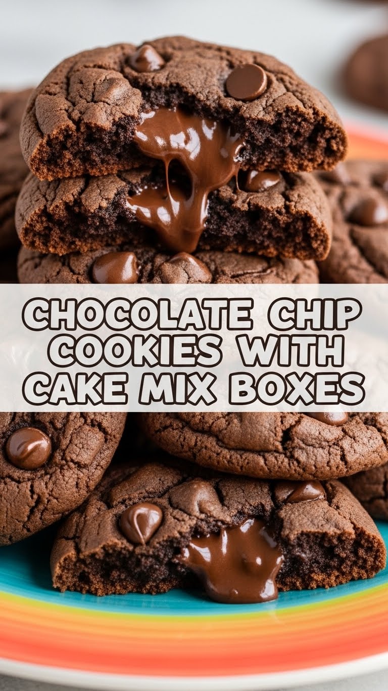 Chocolate Chip Cookies With Cake Mix Boxes