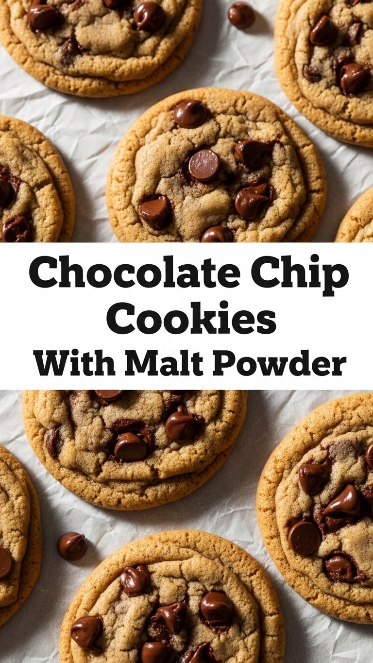 Chocolate Chip Cookies With Malt Powder