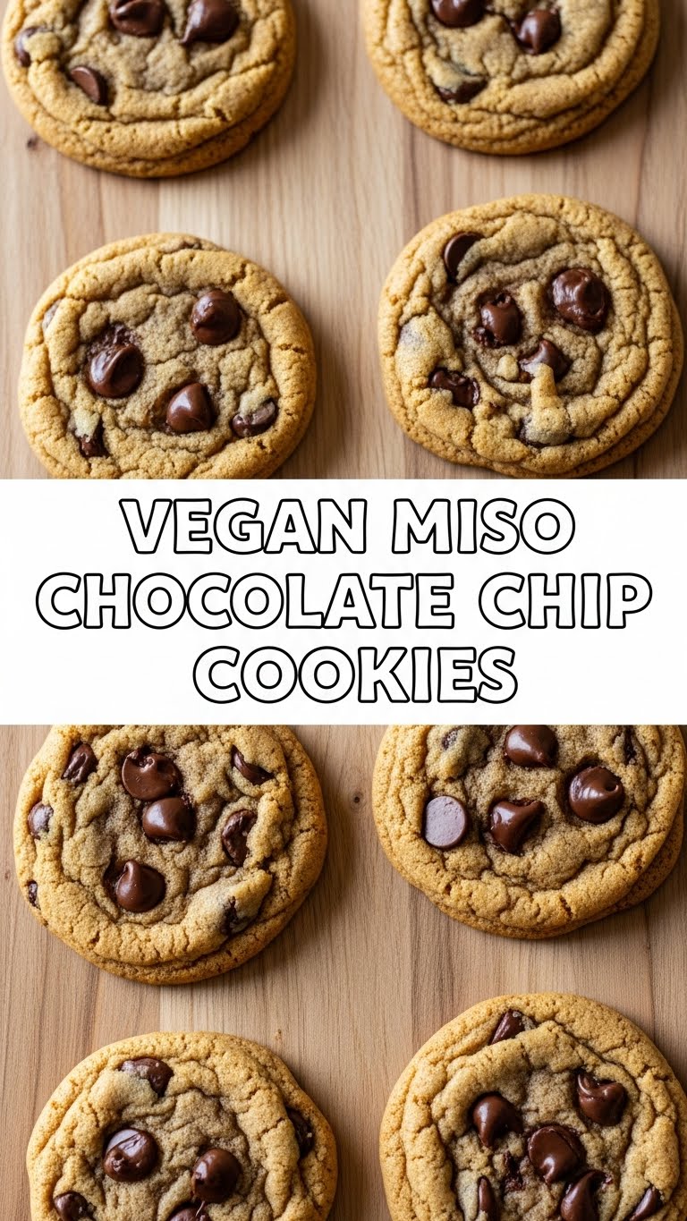 Vegan Miso Chocolate Chip Cookies