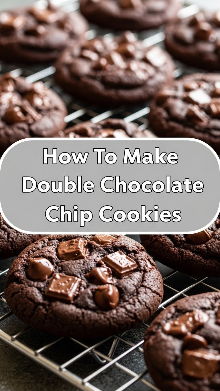 How To Make Double Chocolate Chip Cookies
