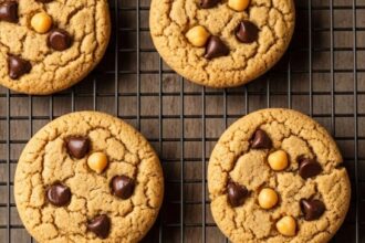Chickpea Peanut Butter Chocolate Chip Cookies