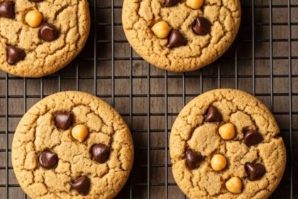 Chickpea Peanut Butter Chocolate Chip Cookies