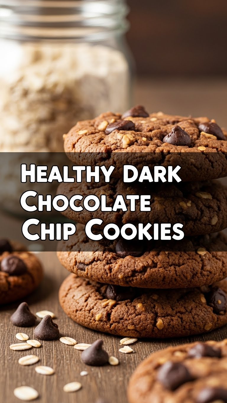 Healthy Dark Chocolate Chip Cookies