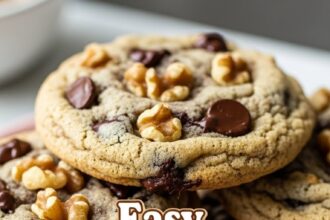 Easy Chocolate Chip Walnut Cookies