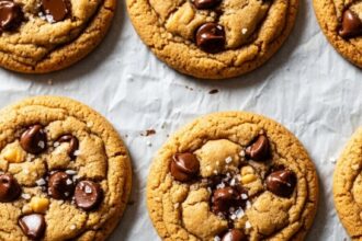 Salted Peanut Butter Chocolate Chip Cookies