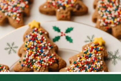 Christmas Tree Chocolate Chip Cookies
