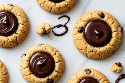 Chocolate Chip Thumbprint Cookies