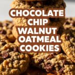 Chocolate Chip Walnut Oatmeal Cookies