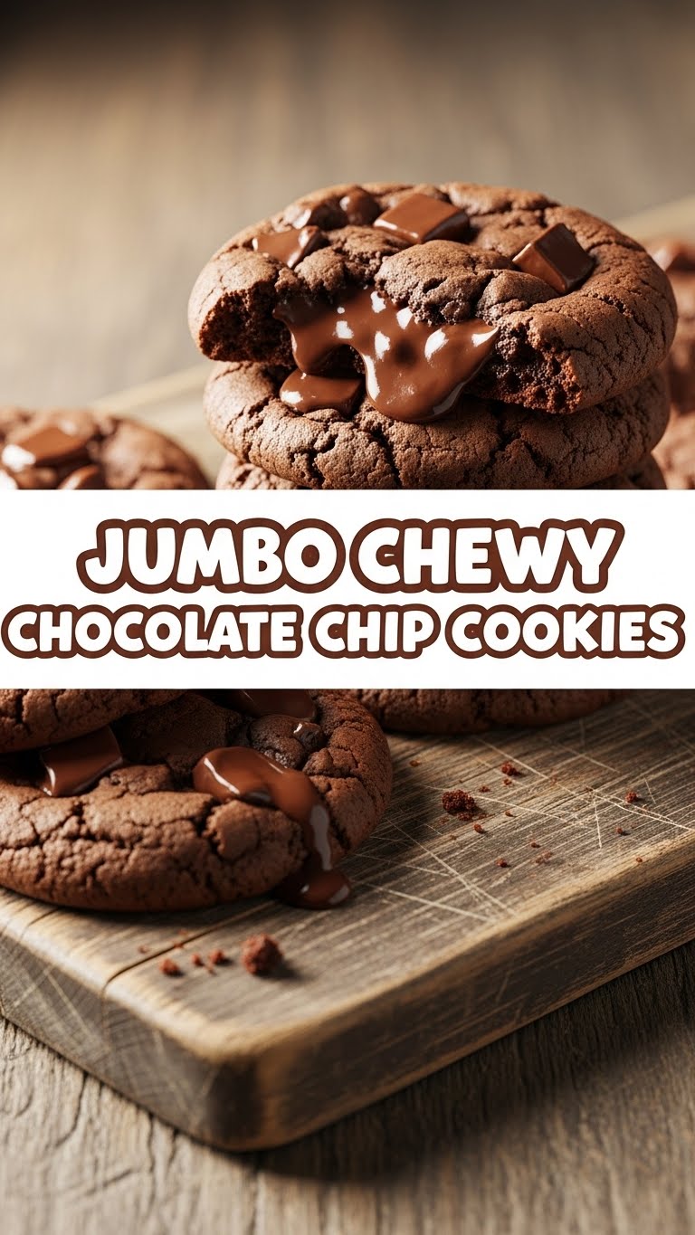 Jumbo Chewy Chocolate Chip Cookies