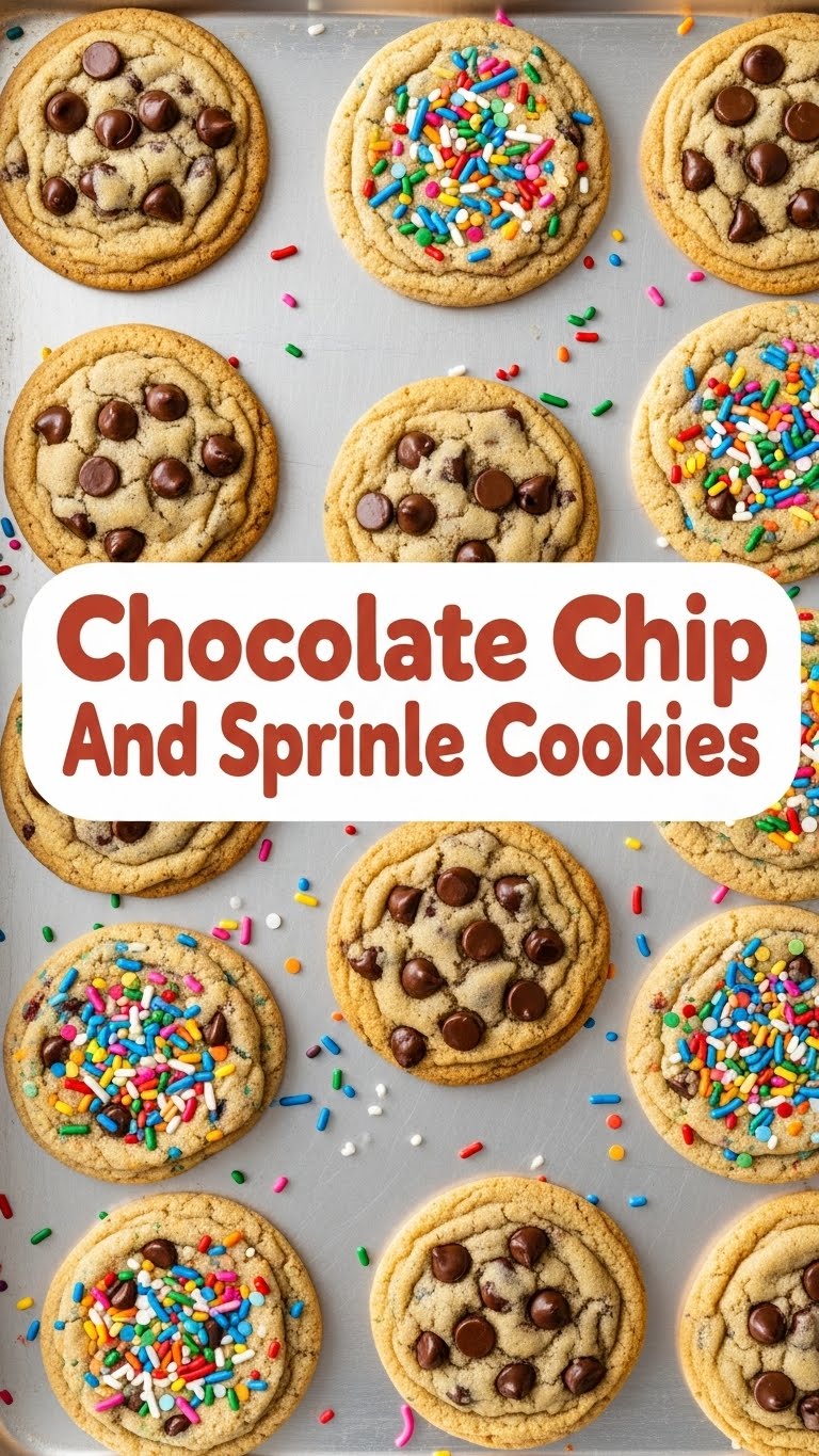 Chocolate Chip And Sprinkle Cookies