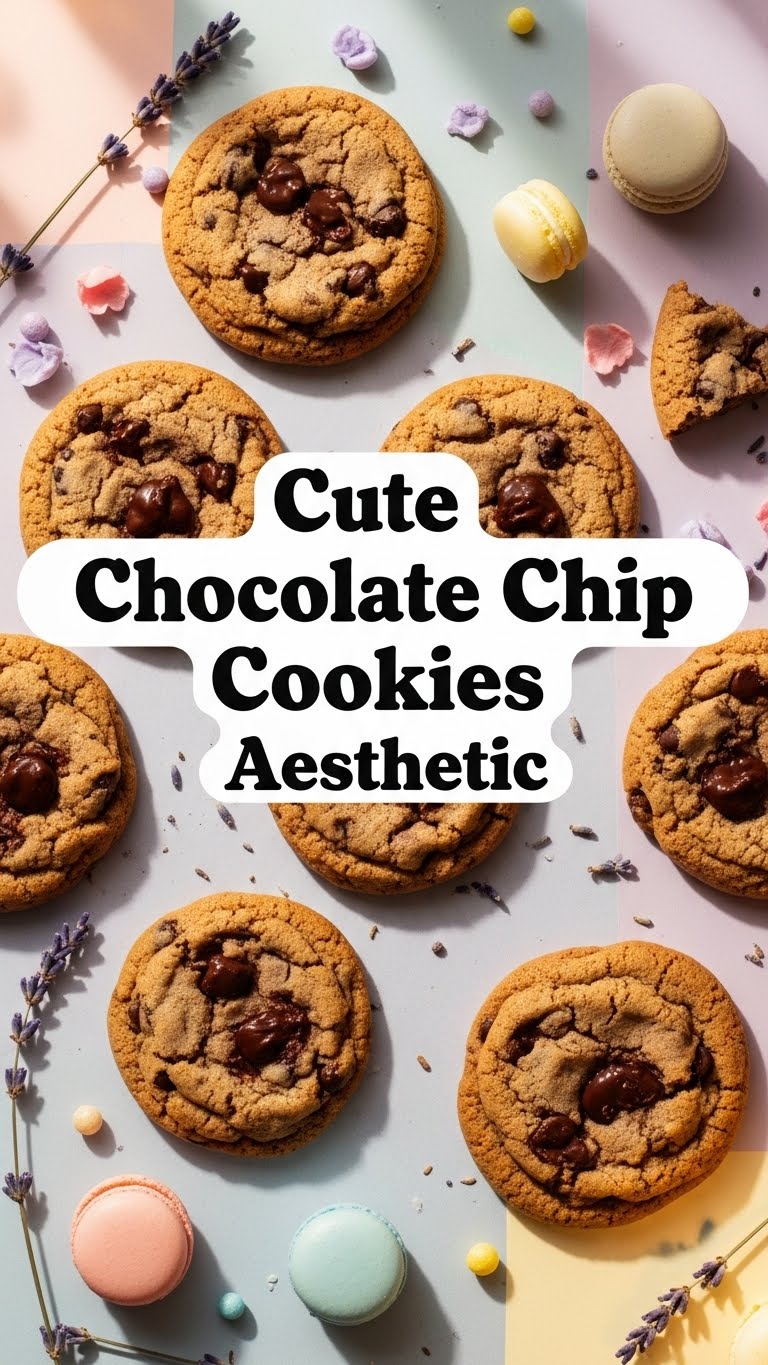Cute Chocolate Chip Cookies Aesthetic