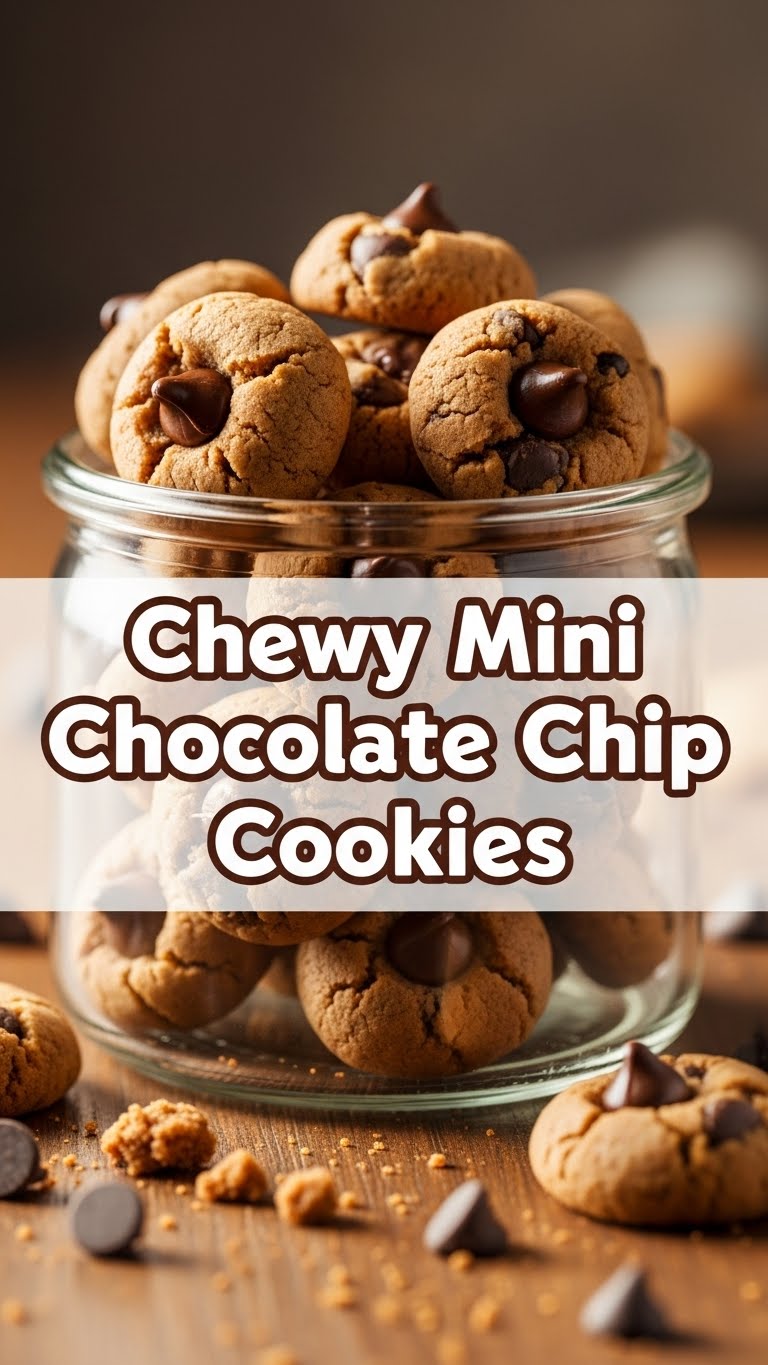 Chewy Mini Chocolate Chip Cookies