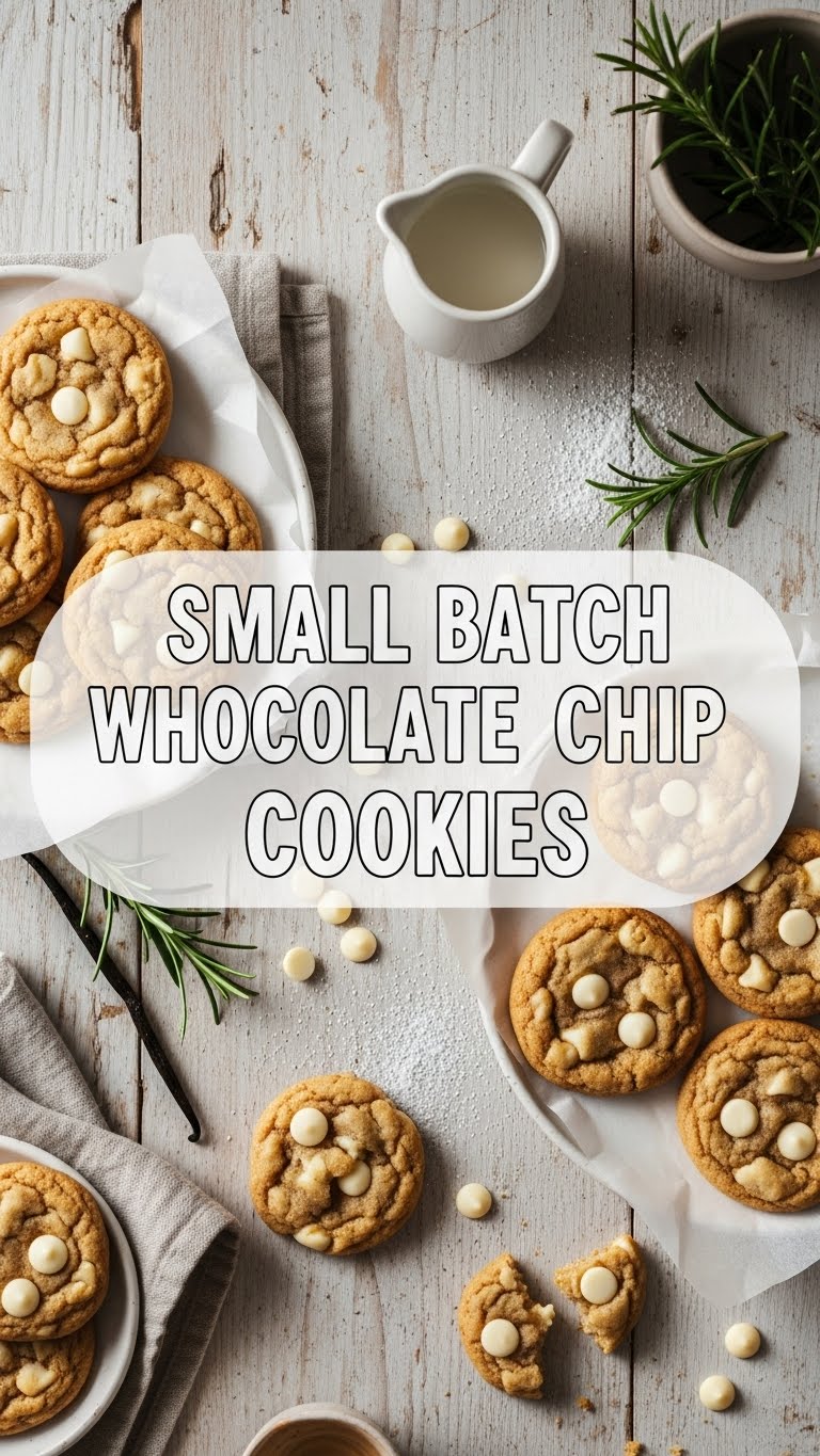 Small Batch White Chocolate Chip Cookies