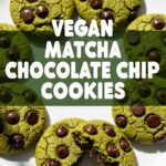 Vegan Matcha Chocolate Chip Cookies