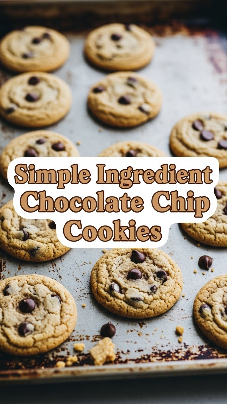 Simple Ingredient Chocolate Chip Cookies