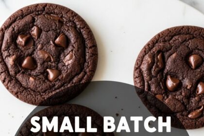 Small Batch Double Chocolate Chip Cookies