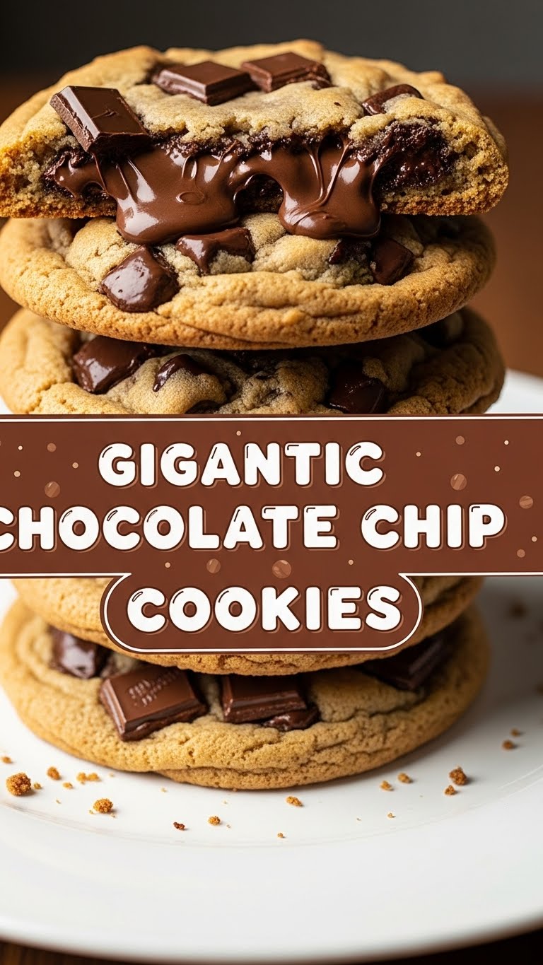 Gigantic Chocolate Chip Cookies