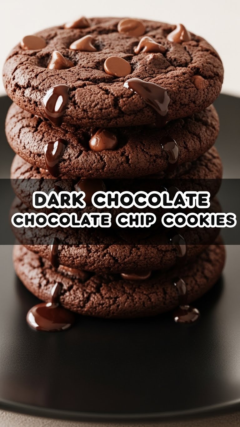 Dark Chocolate Chocolate Chip Cookies