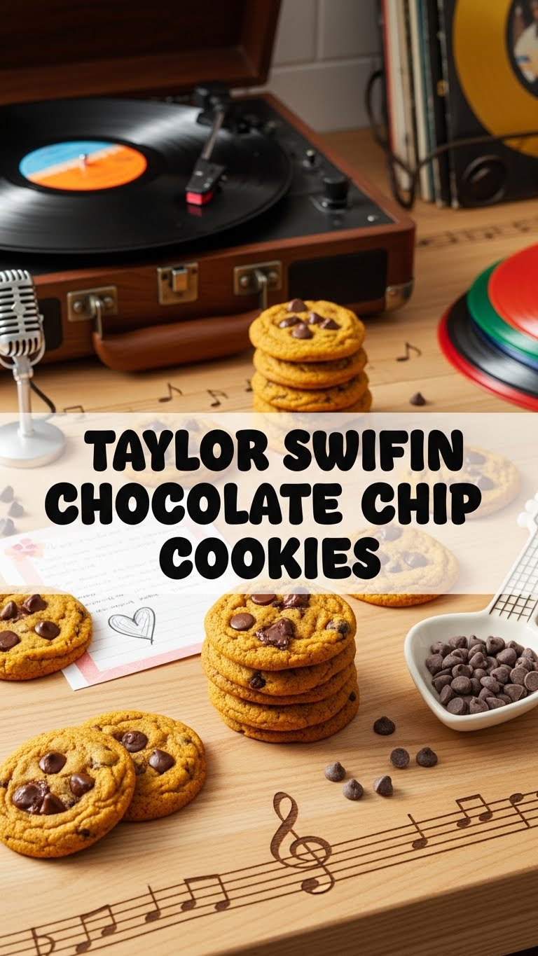 Taylor Swift Pumpkin Chocolate Chip Cookies