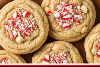 Peppermint White Chocolate Chip Cookies