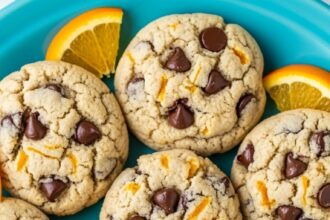 Orange Ricotta Chocolate Chip Cookies