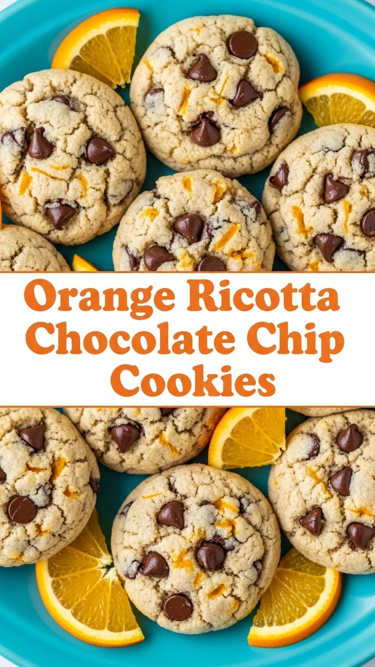 Orange Ricotta Chocolate Chip Cookies