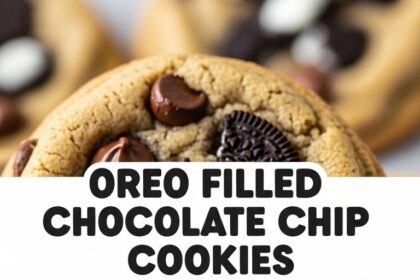 Oreo Filled Chocolate Chip Cookies