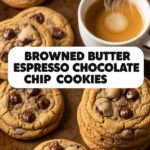 Browned Butter Espresso Chocolate Chip Cookies
