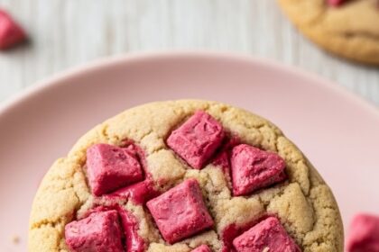 Ruby Chocolate Chip Cookies