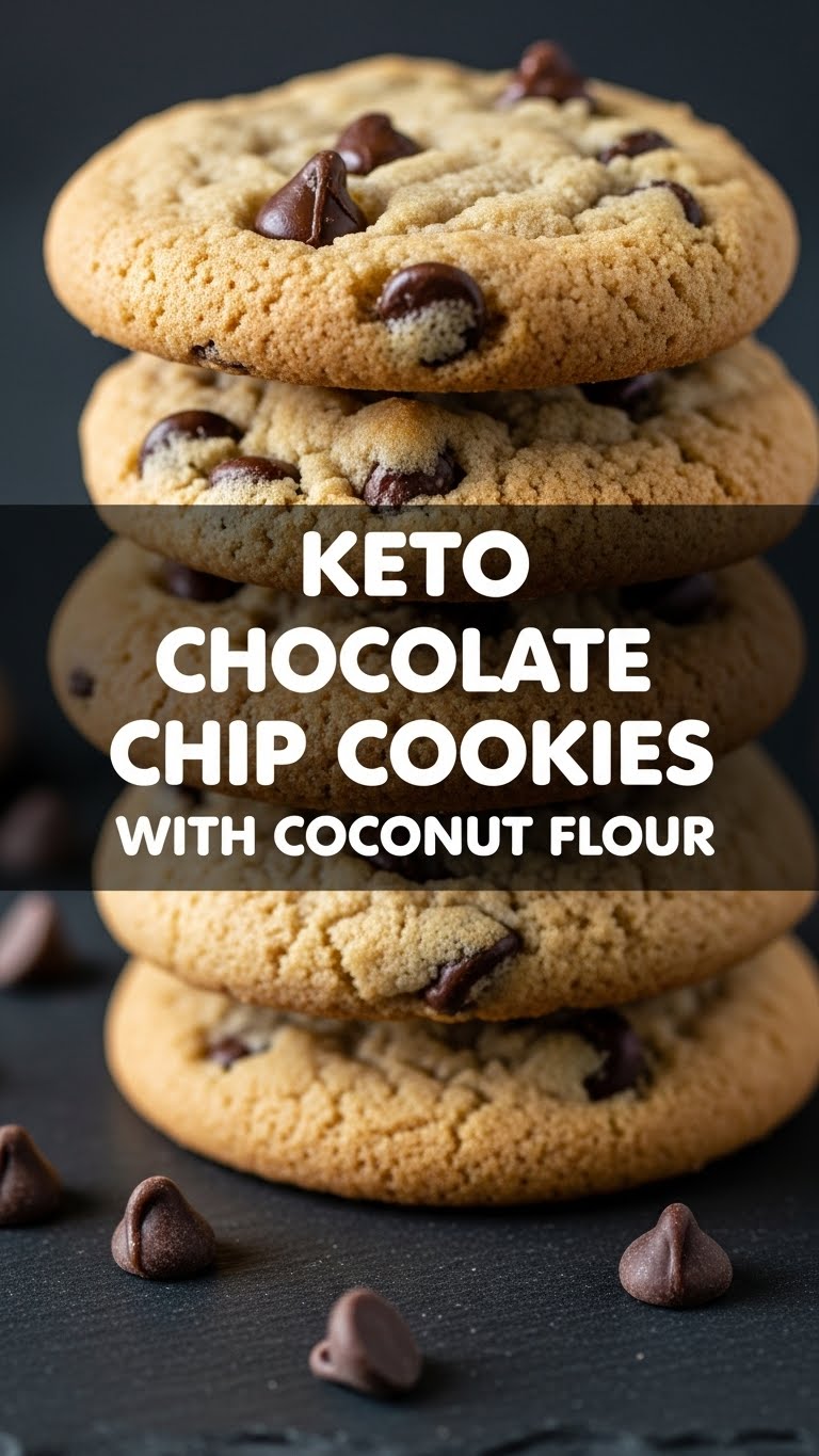 Keto Chocolate Chip Cookies With Coconut Flour