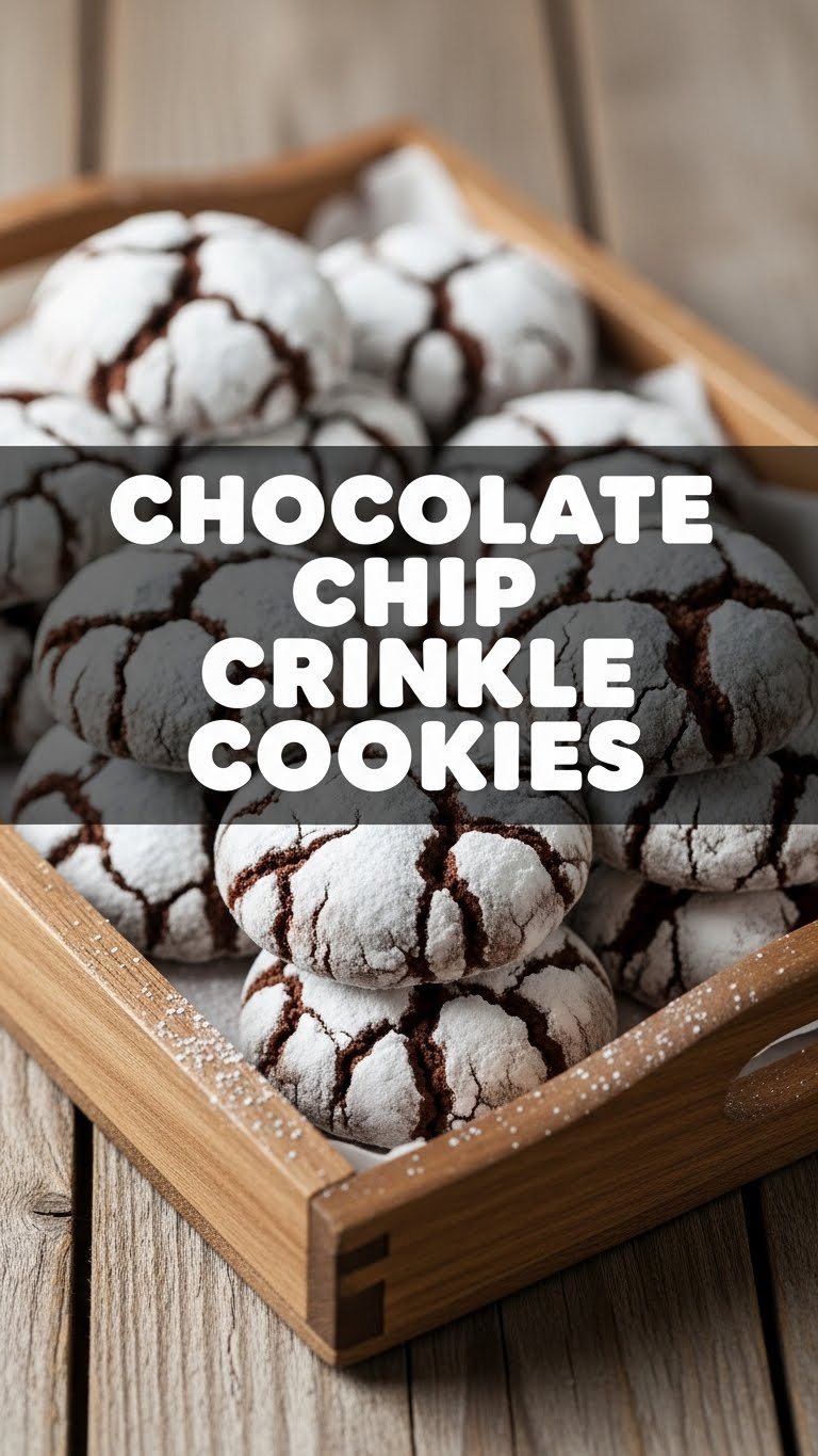 Chocolate Chip Crinkle Cookies