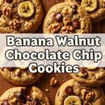 Banana Walnut Chocolate Chip Cookies