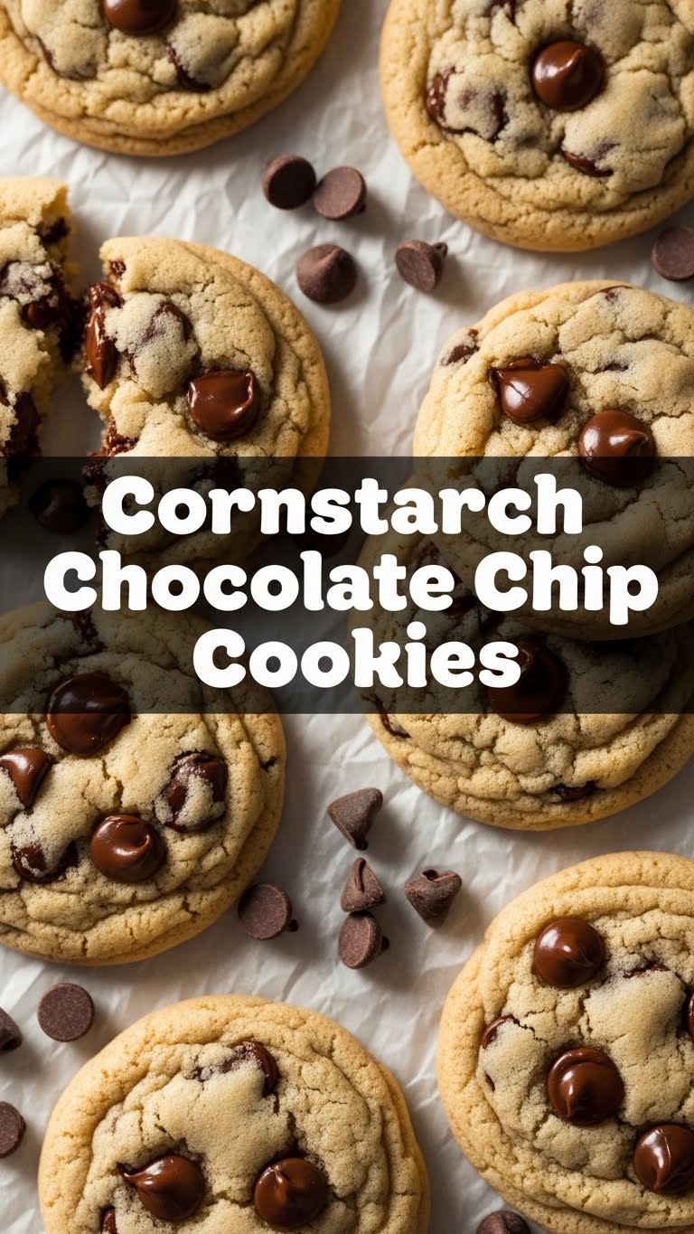 Cornstarch Chocolate Chip Cookies