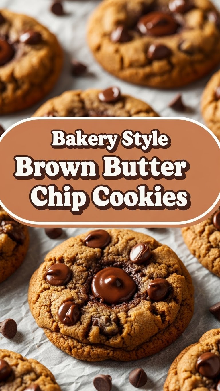 Bakery Style Brown Butter Chocolate Chip Cookies