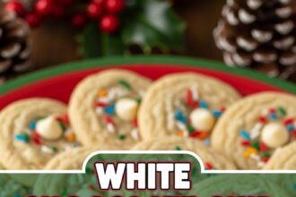 White Chocolate Chip Christmas Cookies