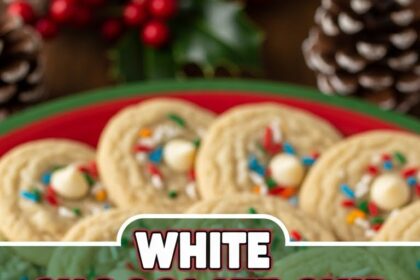 White Chocolate Chip Christmas Cookies