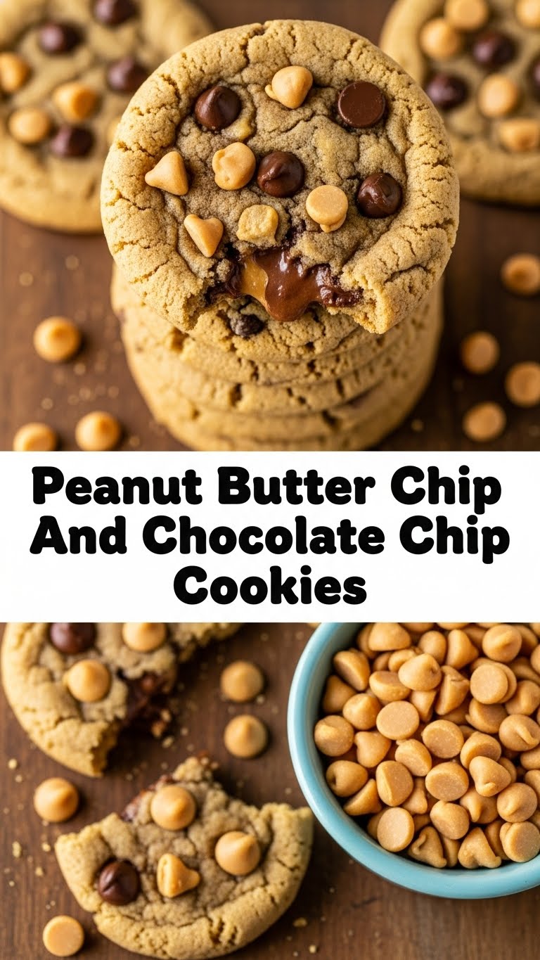 Peanut Butter Chip And Chocolate Chip Cookies